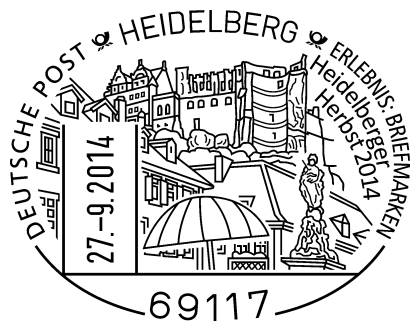 Heidelberger Herbst 2014 - Sonderstempel der Deutschen Post